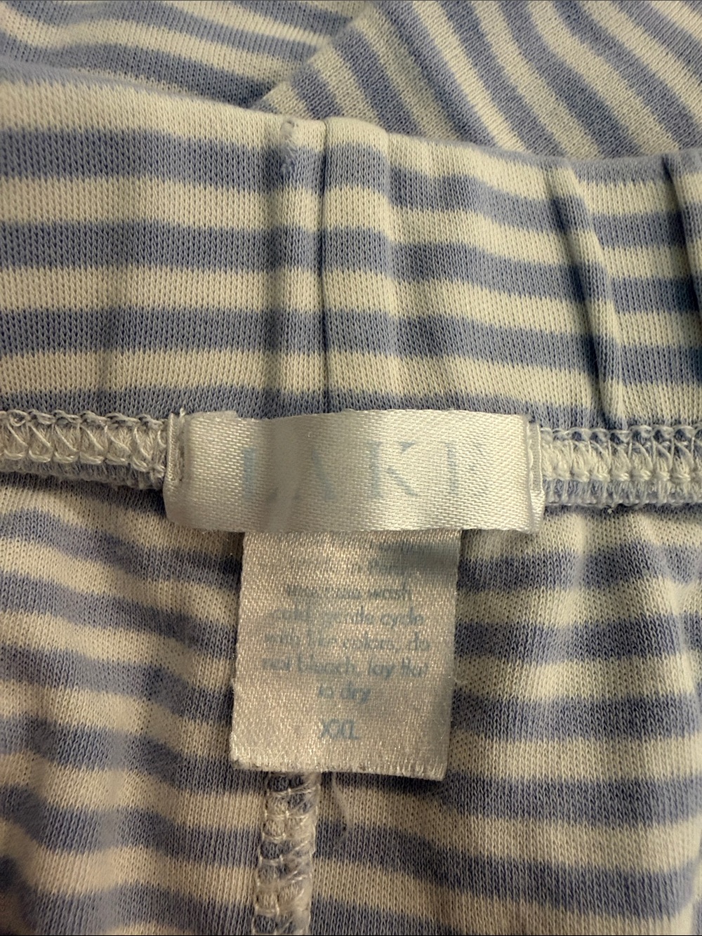 Striped Blue & White Pajama Set - Picture 3 of 4